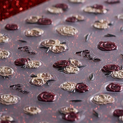 5D Rose Nail Art Sticker Self Adhesive Decoration