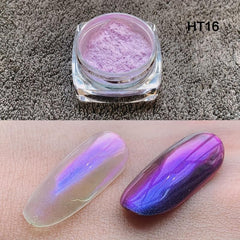 Aurora Pearl Glitter Nail Powder Magic Mirror Effect Holographic Dust