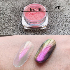 Aurora Pearl Glitter Nail Powder Magic Mirror Effect Holographic Dust