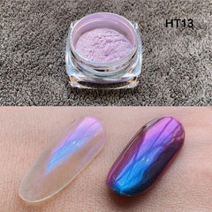 Aurora Pearl Glitter Nail Powder Magic Mirror Effect Holographic Dust
