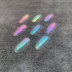 Aurora Pearl Glitter Nail Powder Magic Mirror Effect Holographic Dust