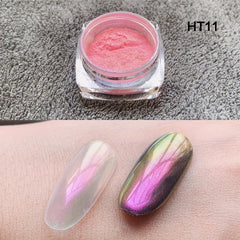 Aurora Pearl Glitter Nail Powder Magic Mirror Effect Holographic Dust