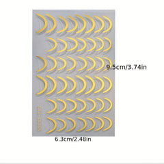 4pcs French Tip Nail Art Stickers Self Adhesive for DIY or Nail Salons