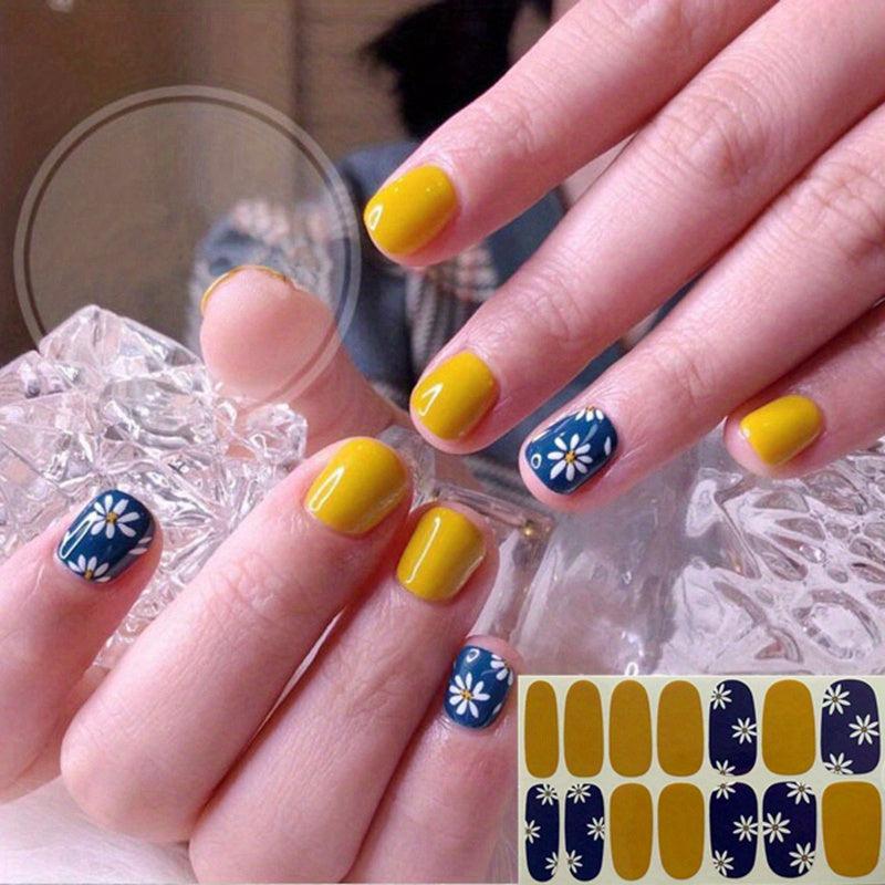 Colorful Nail Polish Stickers Self-Adhesive Manicure Kits with Nail File
