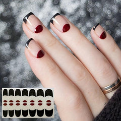 Colorful Nail Polish Stickers Self-Adhesive Manicure Kits with Nail File