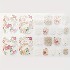 Self Adhesive Toenail Polish Strips 5 Sheets + 1 Nail File