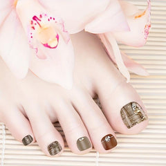 Self Adhesive Toenail Polish Strips 5 Sheets + 1 Nail File