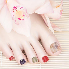 Self Adhesive Toenail Polish Strips 5 Sheets + 1 Nail File