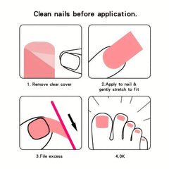 Glitter Sequins Toenail Art Polish Stickers Self Adhesive Pedicure Decals