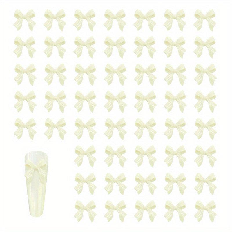 200pcs Bow Knot Nail Art Charms for DIY or Nail Salon