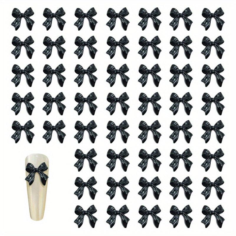 200pcs Bow Knot Nail Art Charms for DIY or Nail Salon