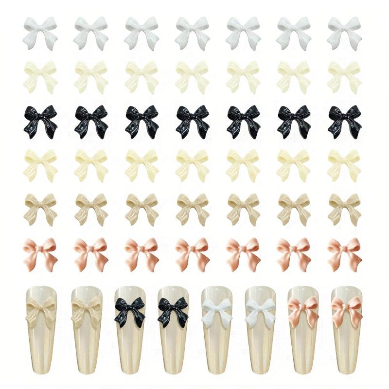 200pcs Bow Knot Nail Art Charms for DIY or Nail Salon