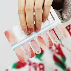 Glitter Nail Polish Stickers Self-Adhesive Nail Art Decals