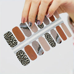 Glitter Nail Polish Stickers Self-Adhesive Nail Art Decals