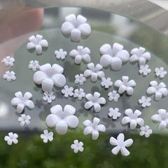 Flowers Nail Art Decorations Floral Pearl Beads Resin Nail Glitter