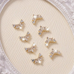 3D Crown Nail Charms Alloy Decorations Kit for Acrylic Nails