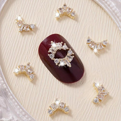 3D Crown Nail Charms Alloy Decorations Kit for Acrylic Nails