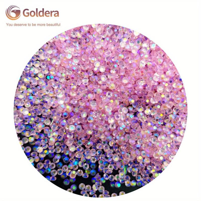 1500Pcs Pixie Nail Crystals Rhinestones 3mm Glass Dust Nail Jewels