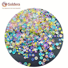 1500Pcs Pixie Nail Crystals Rhinestones 3mm Glass Dust Nail Jewels