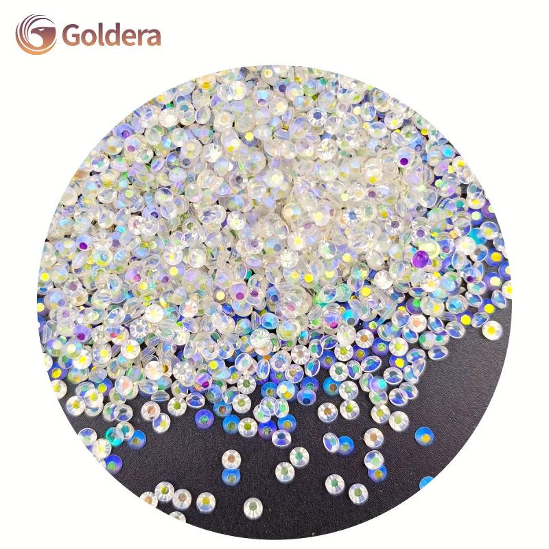 1500Pcs Pixie Nail Crystals Rhinestones 3mm Glass Dust Nail Jewels