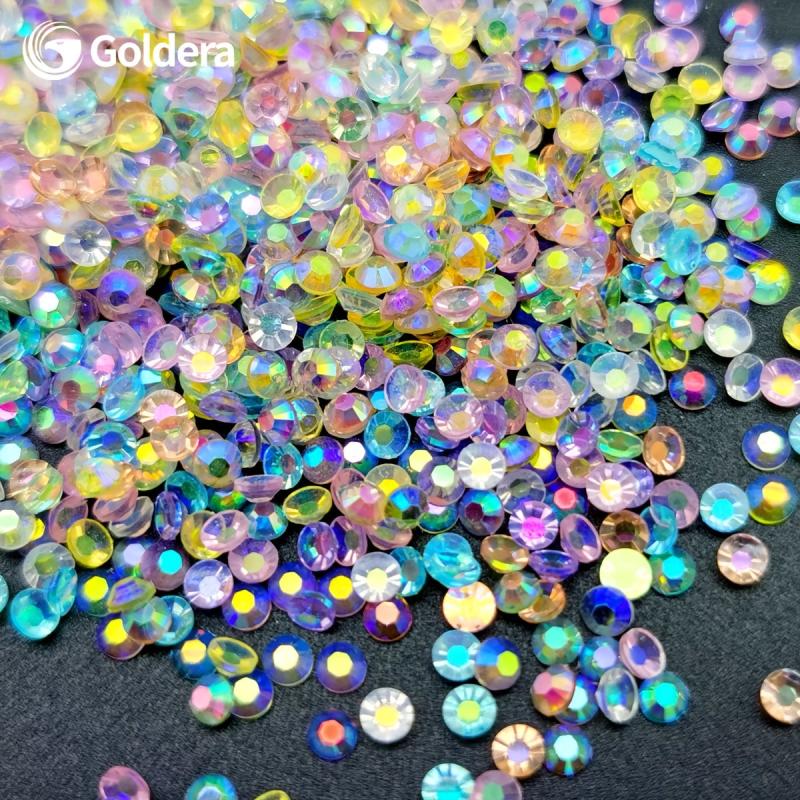 1500Pcs Pixie Nail Crystals Rhinestones 3mm Glass Dust Nail Jewels