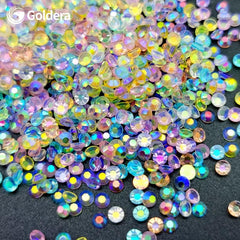 1500Pcs Pixie Nail Crystals Rhinestones 3mm Glass Dust Nail Jewels