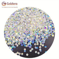 1500Pcs Pixie Nail Crystals Rhinestones 3mm Glass Dust Nail Jewels