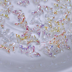 100pcs Butterfly Nail Art Studs Rhinestones Crystals Sequins for DIY Decoration