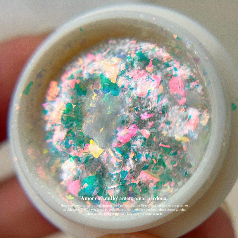 Aurora Flake Nail Glitter Sequins Nail Sticker Fluorescent Holographic DIY