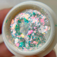 Aurora Flake Nail Glitter Sequins Nail Sticker Fluorescent Holographic DIY