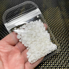 1000pcs 2mm - 8mm Flatback Nail Pearls For Nail Art Half Pearls For Crafts