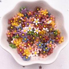 3D Resin Flower Nail Art Charm Cherry Blossoms Flat Back Resin Beads