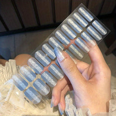 Glitter Nail Polish Stickers With Manicure Kit