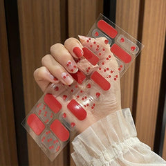 Glitter Nail Polish Stickers With Manicure Kit