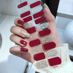 Glitter Nail Polish Stickers With Manicure Kit