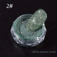 Diamond Nail Kit Powder Laser Silver Glitter Dust Holographic Bright Decorations