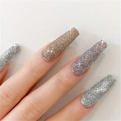 Diamond Nail Kit Powder Laser Silver Glitter Dust Holographic Bright Decorations