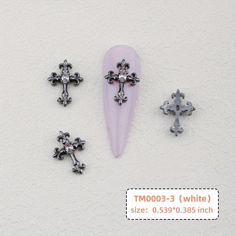 Vintage Cross Nail Charms for DIY Art Nails - Creativity in Every Design