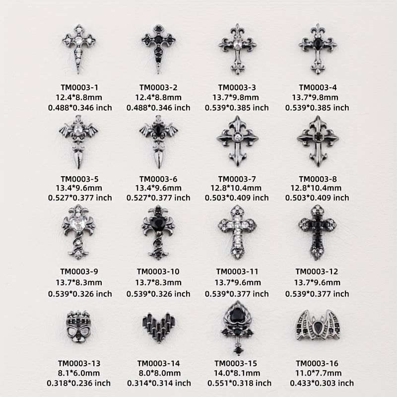 Vintage Cross Nail Charms for DIY Art Nails - Creativity in Every Design