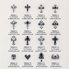 Vintage Cross Nail Charms for DIY Art Nails - Creativity in Every Design