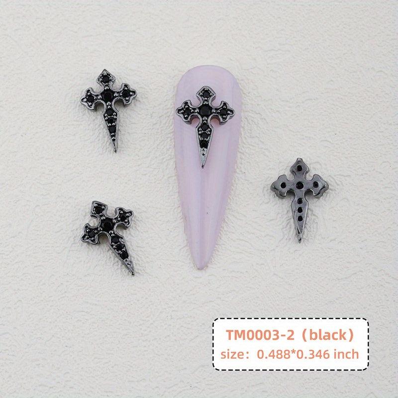 Vintage Cross Nail Charms for DIY Art Nails - Creativity in Every Design