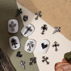 Vintage Cross Nail Charms for DIY Art Nails - Creativity in Every Design