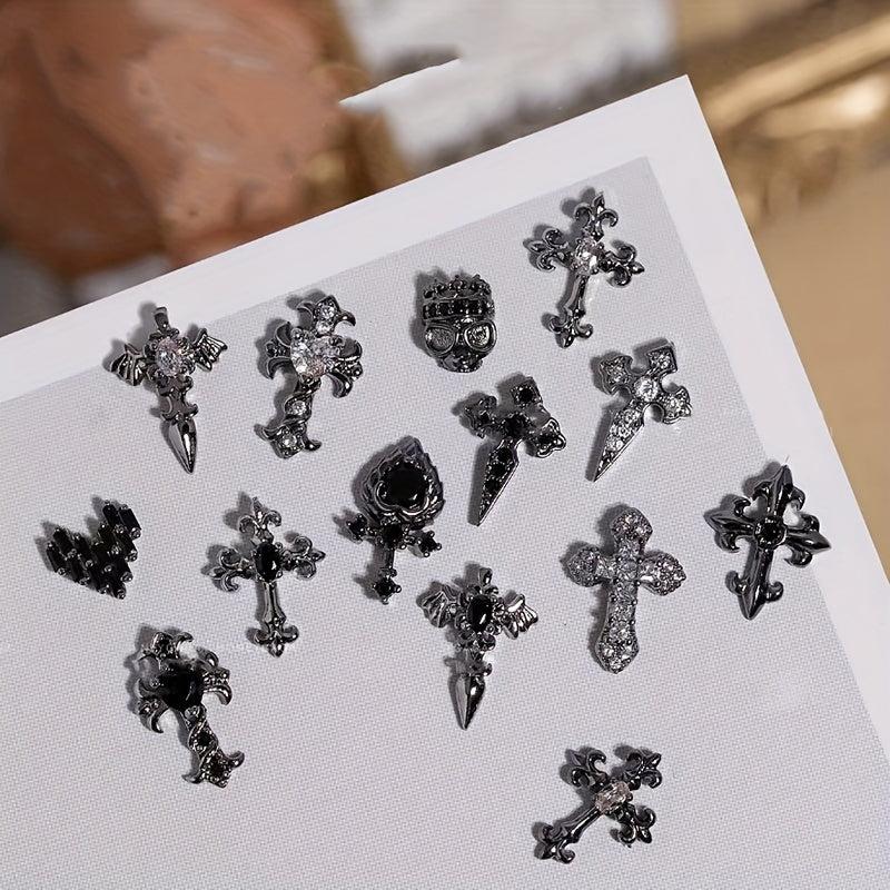 Vintage Cross Nail Charms for DIY Art Nails - Creativity in Every Design