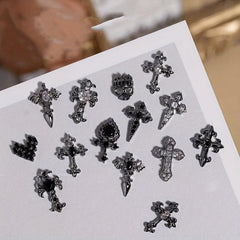 Vintage Cross Nail Charms for DIY Art Nails - Creativity in Every Design