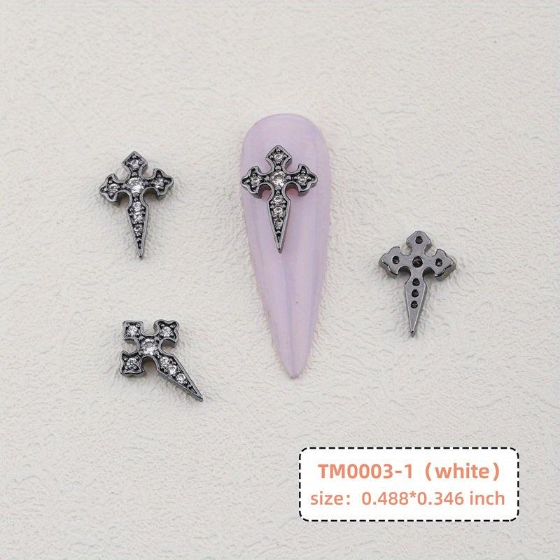 Vintage Cross Nail Charms for DIY Art Nails - Creativity in Every Design