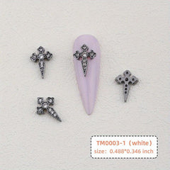 Vintage Cross Nail Charms for DIY Art Nails - Creativity in Every Design
