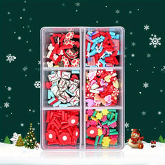 6 Grids Holiday Nail Art 3D Charms - Xmas Halloween Designs
