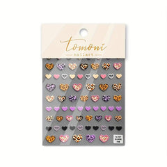 3D Nail Art Sticky Tabs Summer Heart Manicure Art Sticker Decoration