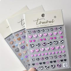 3D Nail Art Sticky Tabs Summer Heart Manicure Art Sticker Decoration