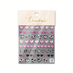 3D Nail Art Sticky Tabs Summer Heart Manicure Art Sticker Decoration